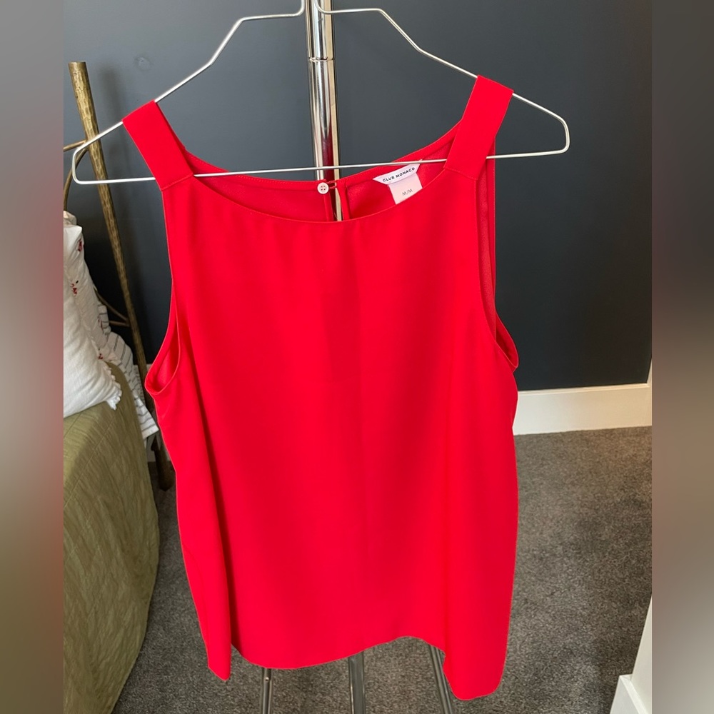 Flowy Red Sleeveless Top